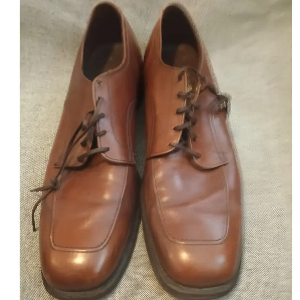 Vintage Men's Foot So Port Supreme #4147  Brown Leather Oxfords Size 14 AA
